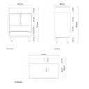 Ver imagem 3 de Conjunto Gabinete para Banheiro Versalhes 60cm
