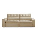 Ver imagem 2 de Sofa Retratil Reclinavel 2 Lugares 2,40 Vitória Veludo Bege Lansofbr