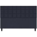 Ver imagem 1 de Cabeceira Decorativa Florem para Cama de King 195 Cm Preto, Suede