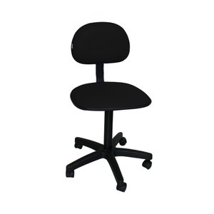 Cadeira de Escritório Secretária Giratória Pistão Fixo  preto - Company