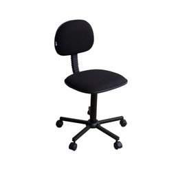 Cadeira de Escritório Secretária Giratória Pistão Fixo  preto - Company - 2