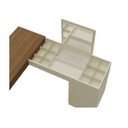 Ver imagem 4 de Escrivaninha Penteadeira Camarim de Canto Star Freijó/off White - Mobler