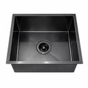 Ver imagem 3 de Cuba de Cozinha Pia Quadrada Gourmet 44x44 Embutir ou Sobrepor Inox 304 Escovada Preta Brinovar