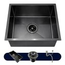 Ver imagem 7 de Cuba de Cozinha Pia Quadrada Gourmet 44x44 Embutir ou Sobrepor Inox 304 Escovada Preta Brinovar