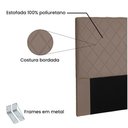 Ver imagem 3 de Cabeceira Dubai para Cama Box Queen 160cm Suede - D’Rossi Caramelo