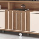 Ver imagem 3 de Rack Bancada para Sala Graci 1.8 Castanho Off White – Hb Móveis
