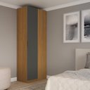 Ver imagem 1 de Guarda-Roupa de Canto Reto Clean 100% MDF Altezza