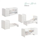 Ver imagem 4 de Berço Multifuncional Atlanta e Cômoda Infantil Americano Henn Ambiente Branco Fosco com Colchão