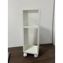 Ver imagem 4 de Mesa de Cabeceira Branco Mesinha de Apoio com Rodas 60x20x20