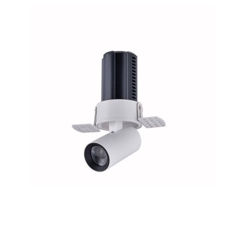Spot de Embutir Nordecor Aiva Retrátil No-frame Redondo Led Alto Irc 97 7w Bivolt
