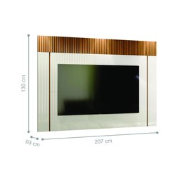 Painel Ripado Quénia Off White Tauari Ripado - 2