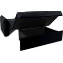 Ver imagem 4 de Poltrona Cama Zoe Confortável + Baú para Sala de Espera - Veludo:preto