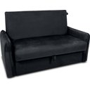 Ver imagem 2 de Poltrona Cama Zoe Confortável + Baú para Sala de Espera - Veludo:preto