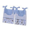Porta Fralda Organizador Quarto de Bebê Menino Menina 2 Peças com Laço:nuvem Azul Bebê - 2