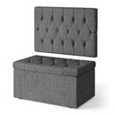 Ver imagem 2 de Kit Painel Centaurus 100 e Calçadeira Sagitarius Linho Aradecor