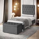 Ver imagem 1 de Kit Painel Centaurus 100 e Calçadeira Sagitarius Linho Aradecor