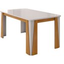 Ver imagem 2 de Mesa para Sala de Jantar 6 Lugares Opera Bege/Marromle/Off-White