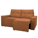 Ver imagem 7 de Sofá Retrátil Polo 1,80m Confortavel para Sala Suede Herrero Cor:cobre