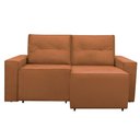 Ver imagem 2 de Sofá Retrátil Polo 1,80m Confortavel para Sala Suede Herrero Cor:cobre