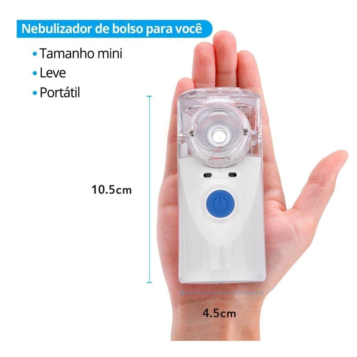 Aparelho Inalador Nebulizador Portátil Ultrassônico Bivolt - 6