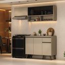 Ver imagem 1 de Armário de Cozinha Compacta Atlanta Kitch carraro Amêndoa