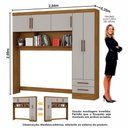 Ver imagem 3 de Guarda Roupa Casal Modulado 5 Portas Hercules 4 Portas e 4 Gavetas com Espelho Cinamomo/off White