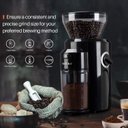 Ver imagem 2 de Secura Moedor de Café com Mós Cônicas, 18 Ajustes, 110w (preto)