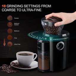 Secura Moedor de Café com Mós Cônicas, 18 Ajustes, 110w (preto) - 3