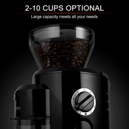 Secura Moedor de Café com Mós Cônicas, 18 Ajustes, 110w (preto) - 5