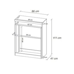 Cômoda Triunfo MDP com 5 Gavetas e Chave Ébano e Off White para Quarto de Solteiro ou Casal - Demóbi - 4