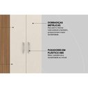 Ver imagem 5 de Armário Sapateira Quarto Viena C/ 2 Portas Amendola/off White - Demóbile