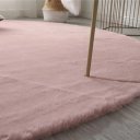 Ver imagem 2 de Tapete para Sala Felpudo Melody Rosa 1,40x2,00m Jolitex