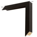 Ver imagem 3 de Espelho Moderno Decorativo com Moldura Preta Sem Bisotê 60x100cm