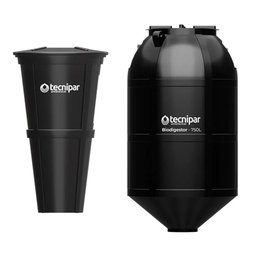 Kit Fossa Séptica Biodigestor Esgoto 750 Litros com Leito de Secagem 180 Litros Tecnipar - 1