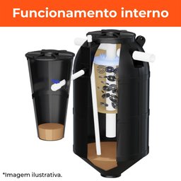 Kit Fossa Séptica Biodigestor Esgoto 750 Litros com Leito de Secagem 180 Litros Tecnipar - 2
