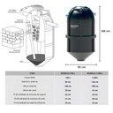 Ver imagem 4 de Kit Fossa Séptica Biodigestor Esgoto 750 Litros com Leito de Secagem 180 Litros Tecnipar