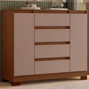 Ver imagem 4 de Guarda Roupa Casal Triton Plus 11 Portas de Bater 6 Gavetas MDP com Espelho Cômoda Sapateira