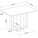 Ver imagem 3 de Conjunto para Sala de Jantar com 4 Cadeiras Riviera Yescasa Bege/Mel
