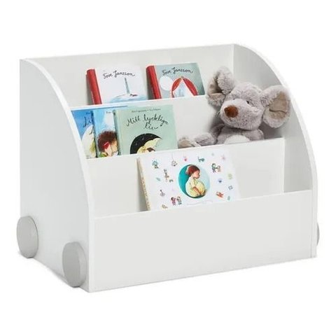 Organizador Infantil Carrinho Livreiro Omar 10% Mdf (livros)