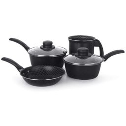 CONJUNTO DE PANELAS ESSENCIAL 4 PEÇAS PRETO - 1