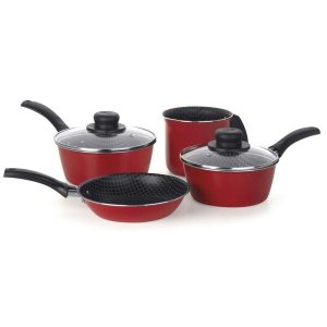 Conjunto de Panelas Essencial 4 Peças Vermelho
