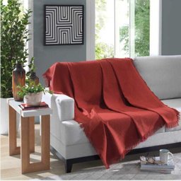 Manta para Sofá - Marrocos - 2 Lugares - 1,50x1,20m - Vermelho - Dohler - 1