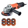 Esmerilhadeira Black Decker 4.1/2pol 115mm 920w 220v C/6 Discos - 3