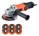 Ver imagem 3 de Esmerilhadeira Black Decker 4.1/2pol 115mm 920w 220v C/6 Discos