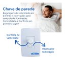 Ver imagem 6 de Ventilador de Teto Treviso Preto Bali Chave Parede Bivolt