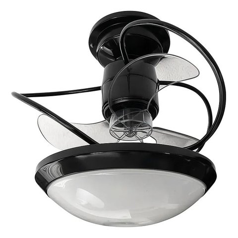 Ventilador de Teto Treviso Preto Bali Chave Parede Bivolt