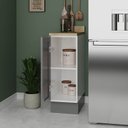 Ver imagem 2 de Balcão 1 Porta 30cm com Tampo Arizona CabeCasa MadeiraOriginals Branco/Cinza