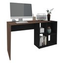 Ver mais imagens de Mesa Escrivaninha 2 em 1 com Nichos Arbo A06 Ipê/preto - Mpozenato