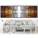 Ver imagem 1 de Quadro Decorativo 195x64cm Arquitetura Prédios Quarto Sala