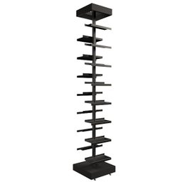 Expositor de Calçados com 1 Coluna e 15 Suportes Chapa Screw Comac Preto - 1